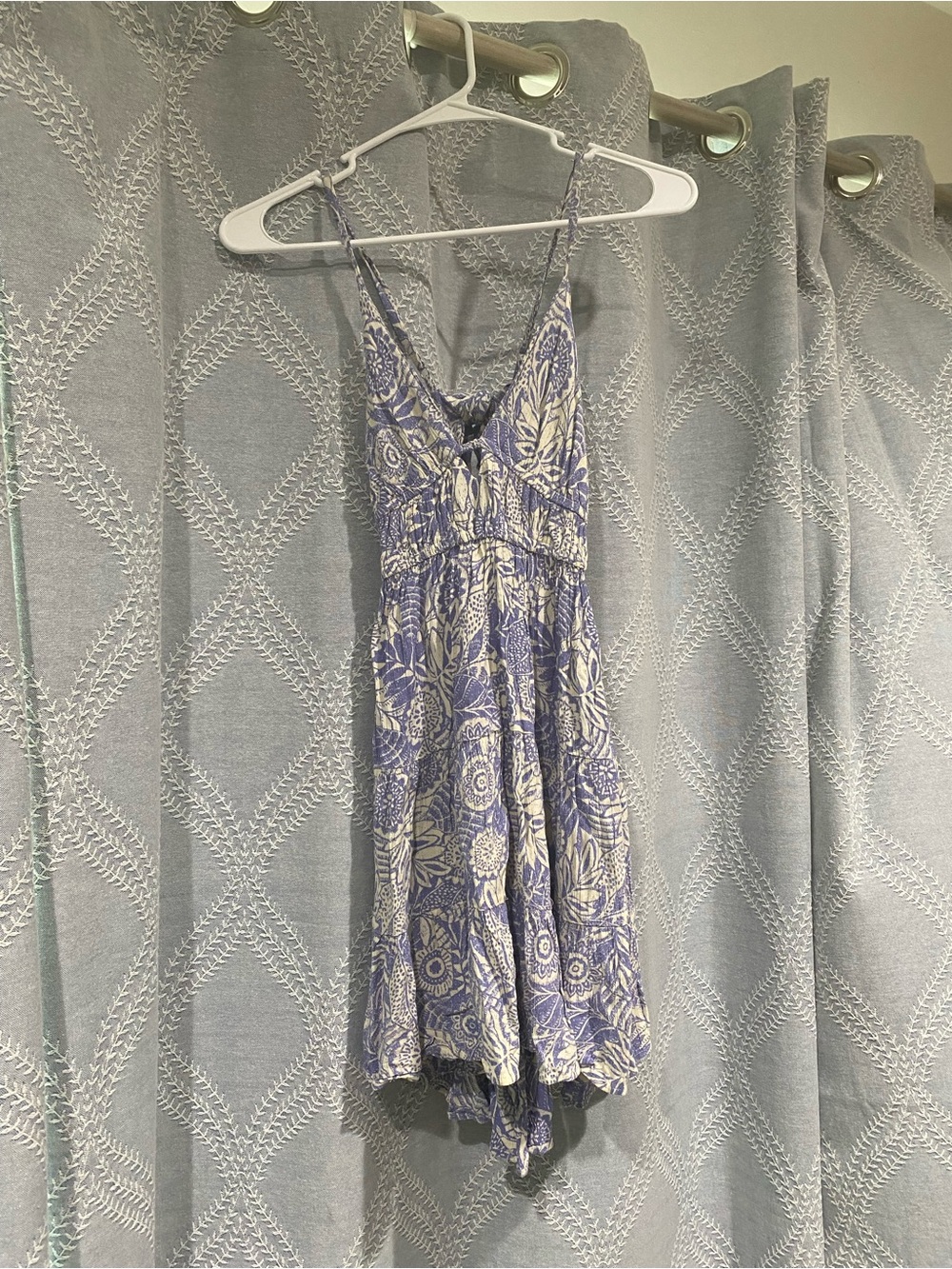 Angie Blue and White Floral Sundress